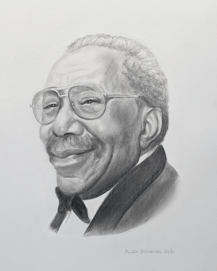 Sketch of Hezekiah Easter by Allen Steinman